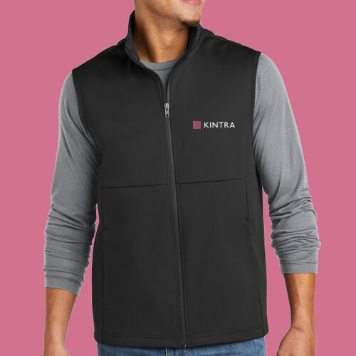Kintra- Soft Shell Vest - White, Dusty Rose Thumbnail