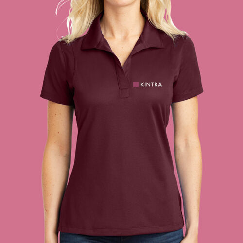 Kintra- Polo - White, Dusty Rose Thumbnail