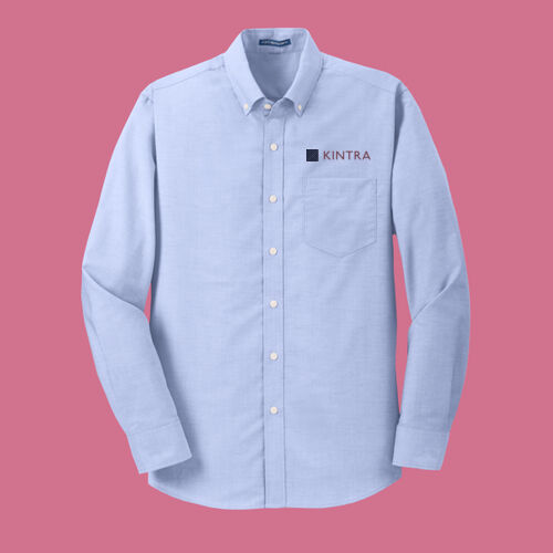 Kintra- SuperPro Oxford Shirt - Navy, Dusty Rose Thumbnail
