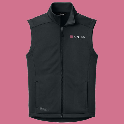 Kintra- Smooth Mid Layer Fleece Vest  - White, Dusty Rose Thumbnail