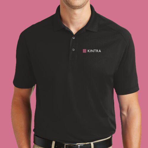 Kintra- Tall Select Lightweight Snag Proof Polo - White, Dusty Rose Thumbnail