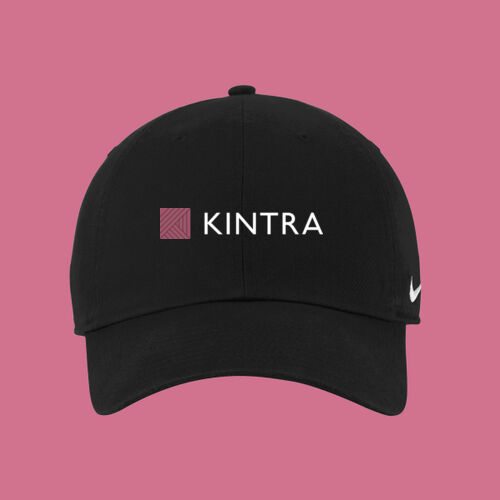 Kintra- Heritage Cotton Twill Cap - White, Dusty Rose Thumbnail