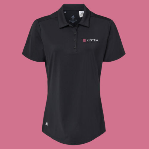 Kintra- Women's Ultimate365 Solid Polo - White, Dusty Rose ink Thumbnail
