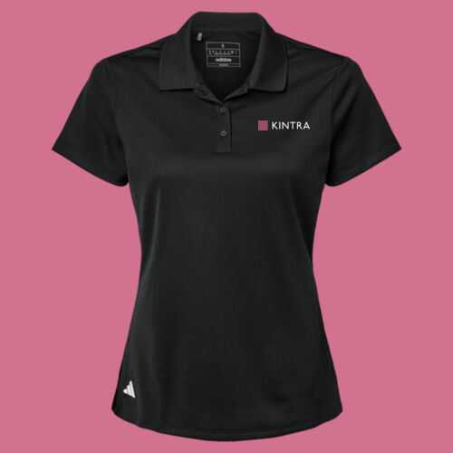 Kintra- Women's Performance Pique Polo - White, Dusty Rose Thumbnail