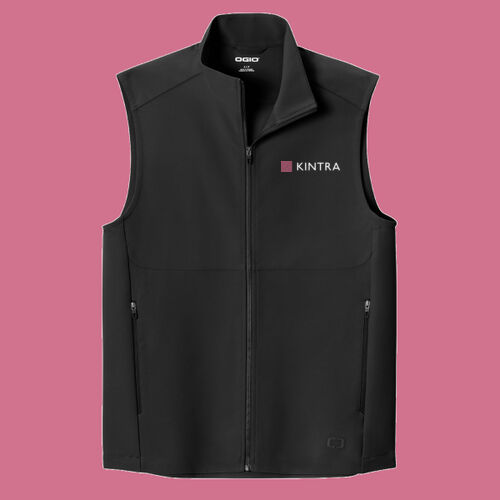 Kintra- Kinetic Soft Shell Vest - White, Dusty Rose Thumbnail